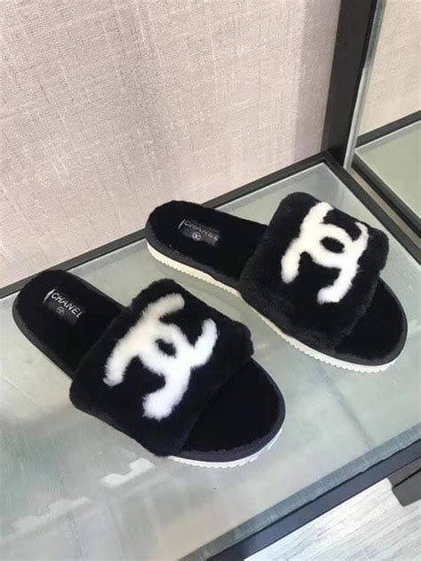 chanel fluffy slippers price|Chanel slippers 2020.